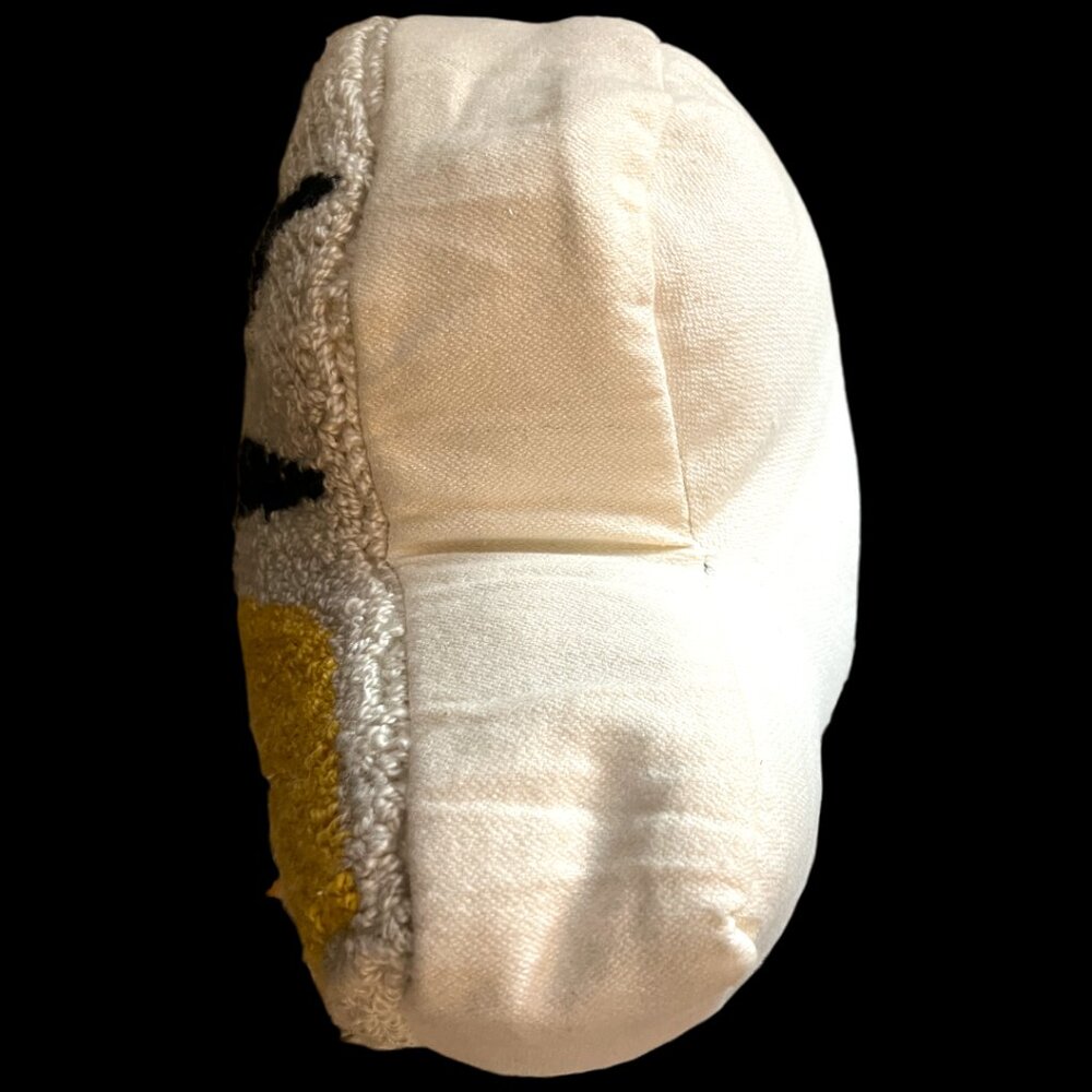 NWOT! Hooked Bee Pillow Honeybee Decor Yellow Black Textured Throw Pillow 16x14 - Picture 13 of 14